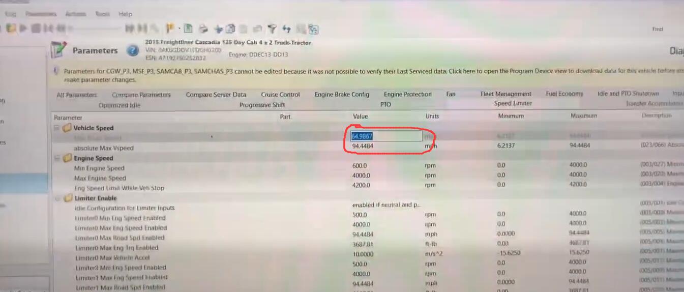 Freightliner-Cascadia-DDEC13-Engine-Max-Road-Speed-Programming-by-DDDL-4