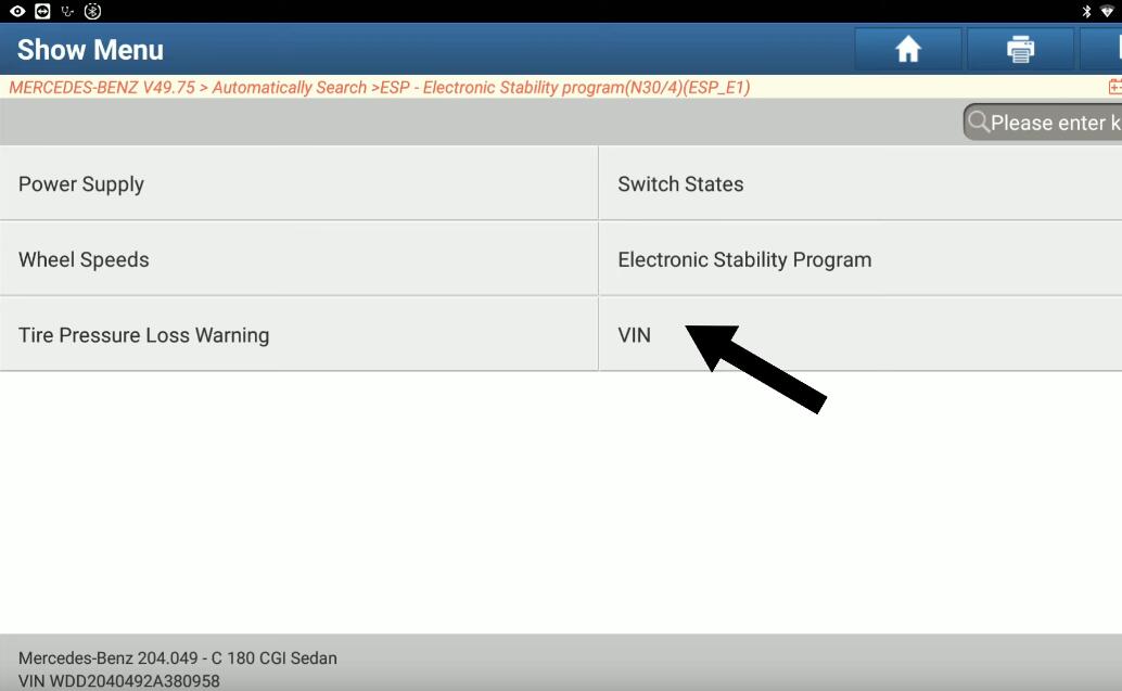 How-to-Use-Launch-X431-to-Change-ESP-VIN-for-Benz-W204-3