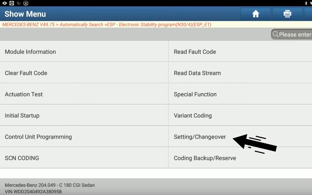 How-to-Use-Launch-X431-to-Change-ESP-VIN-for-Benz-W204-6