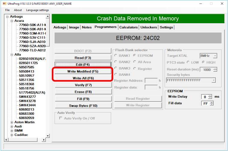 How-to-Use-Ultraprog-Programmer-to-Unlock-Airbag-ECU-7