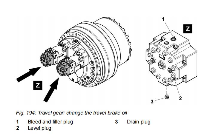 How-to-Change-Travel-Bake-Oil-for-Liebherr-R9600-Excavator