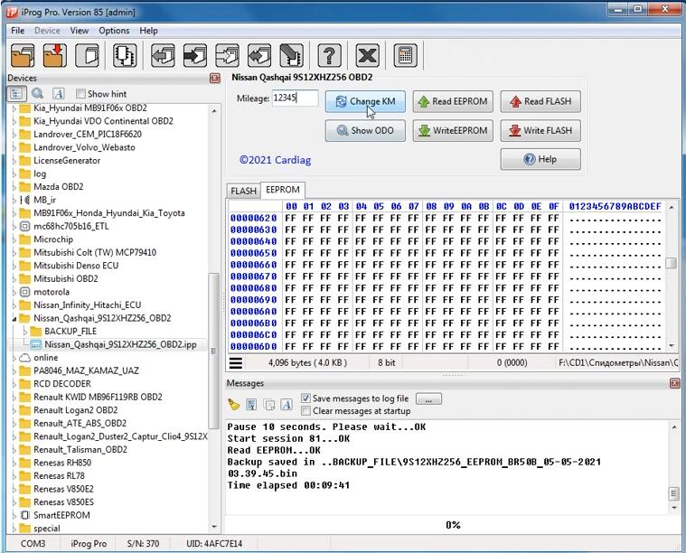 2022.10.18-Nissan-Qashqai-2010-9S12XHZ256-Mileage-Correction-by-iProg-8
