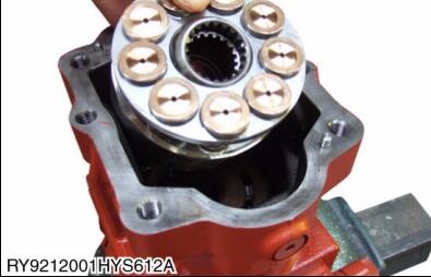 How-to-Disassembly-Pump-for-Kubota-U48-4-Excavator-13