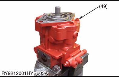 How-to-Disassembly-Pump-for-Kubota-U48-4-Excavator-5