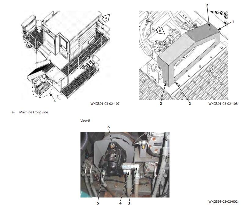 Hitachi-EX5600-Excavator-Air-Conditioner-Removal-and-Installation-Guide-5