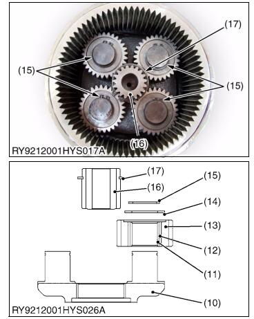 How-to-Assembly-Swivel-Motor-for-Kubota-U48-U55-Excavator-8