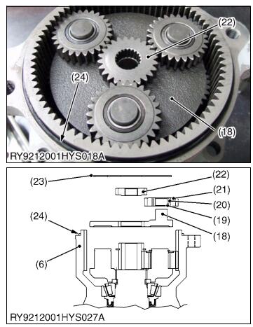 How-to-Assembly-Swivel-Motor-for-Kubota-U48-U55-Excavator-9