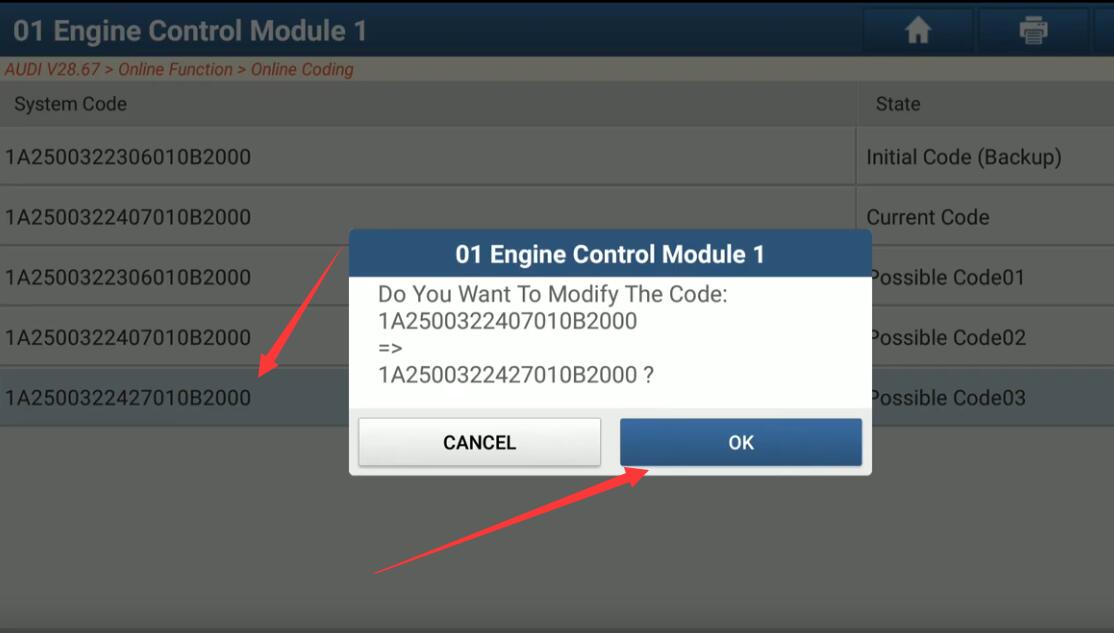 Audi-A5-2014-ECU-Online-Long-Coding-by-Launch-X431-PAD-V-6