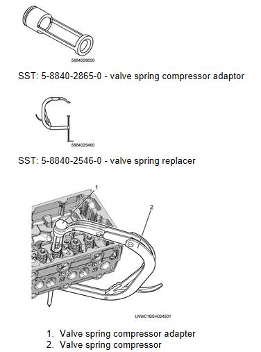 Kobelco-ISUZU-4JJ1-2015-Valve-Stem-Oil-Seal-and-Spring-Installation-Guide-3