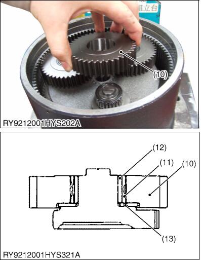 How-to-Assemble-Gear-Case-for-Kubota-U48-4-U55-4-Excavator-34