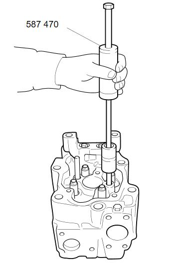 How to Renew Valve Bridge Guide Pins for Scania C,K Series Buses (8)