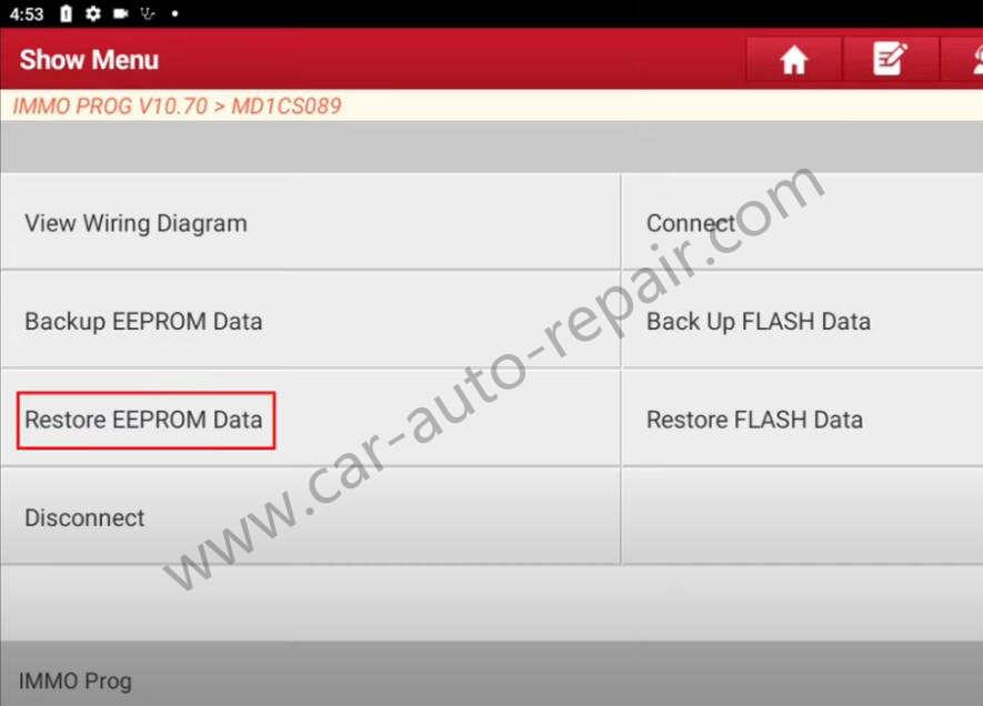 How-to-Use-X431-IMMO-Pro-to-Clone-BOSCH-MD1CS089-ECU-17