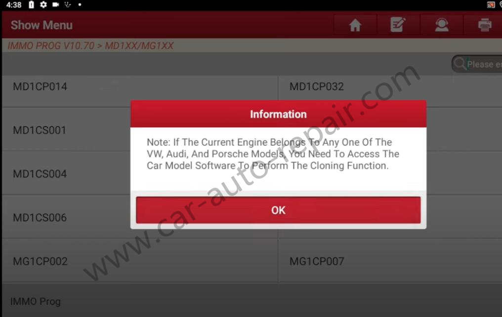 How-to-Use-X431-IMMO-Pro-to-Clone-BOSCH-MD1CS089-ECU-7