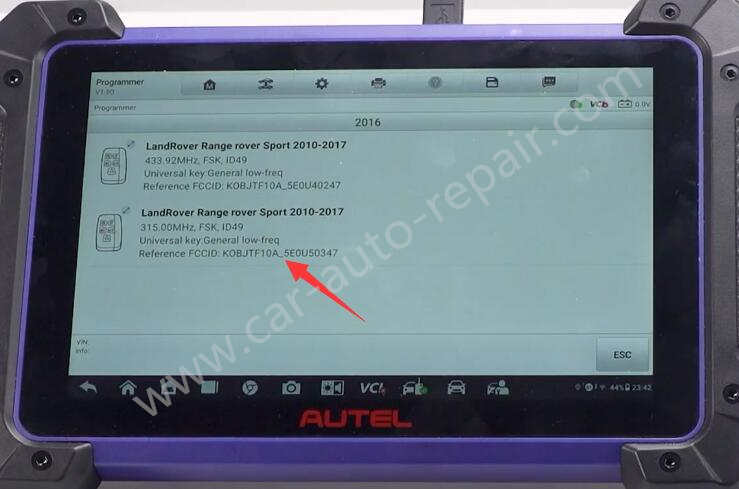 Land-Rover-Sport-2016-New-Key-Programming-by-Autel-IM608-Pro-2-8