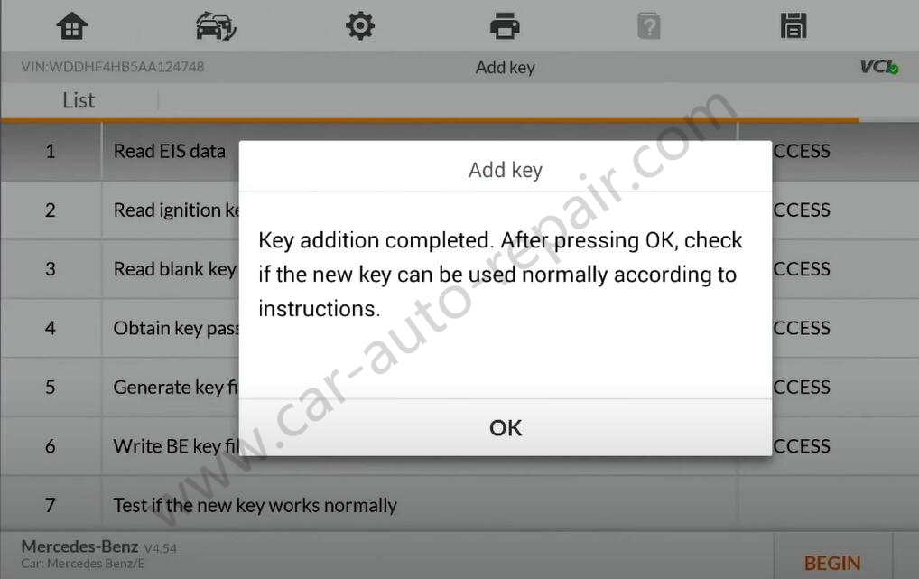 Mercedes-Benz-E-class-New-Key-Adding-by-Autel-IM608-Pro-2-12