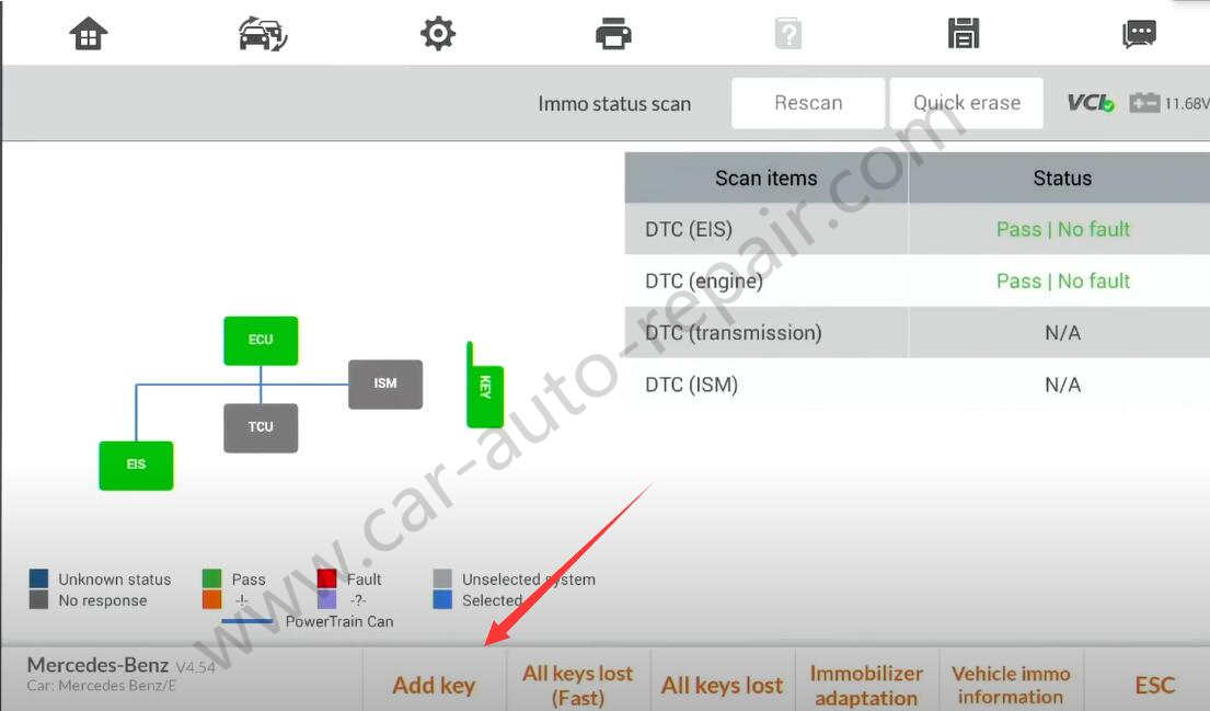 Mercedes-Benz-E-class-New-Key-Adding-by-Autel-IM608-Pro-2-2