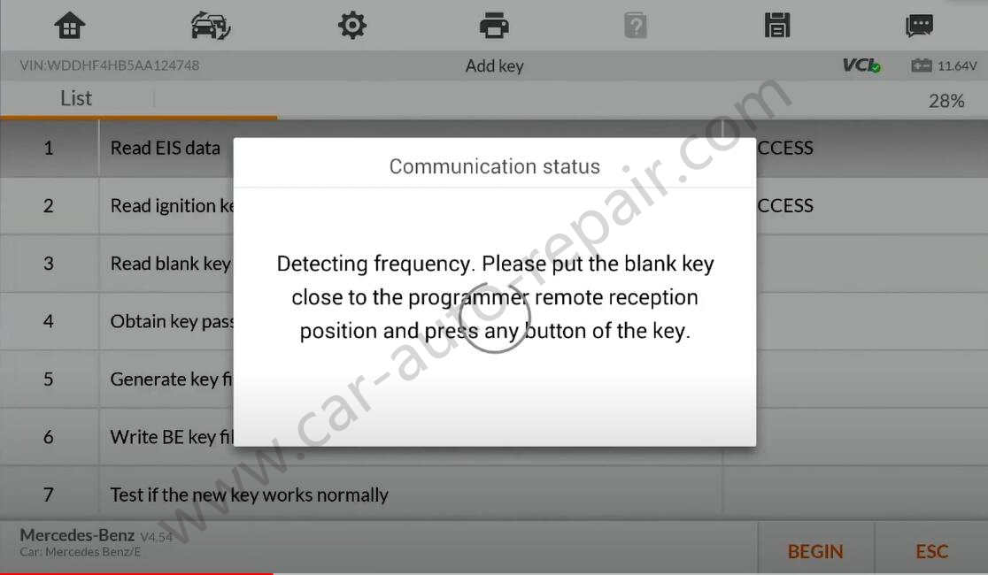 Mercedes-Benz-E-class-New-Key-Adding-by-Autel-IM608-Pro-2-7
