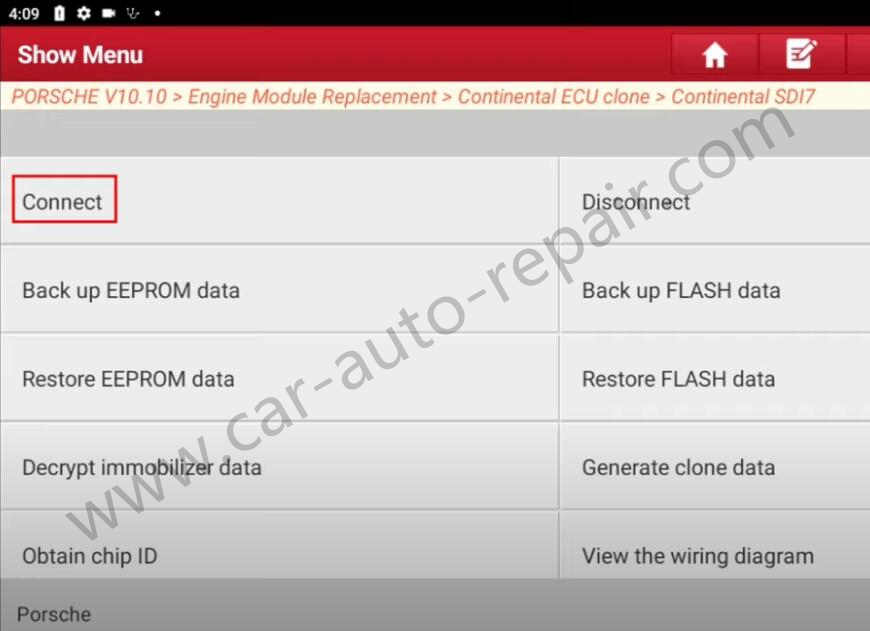 Poersche-Continental-SD17-ECU-Clone-by-Launch-X431-IMMO-Pro-8