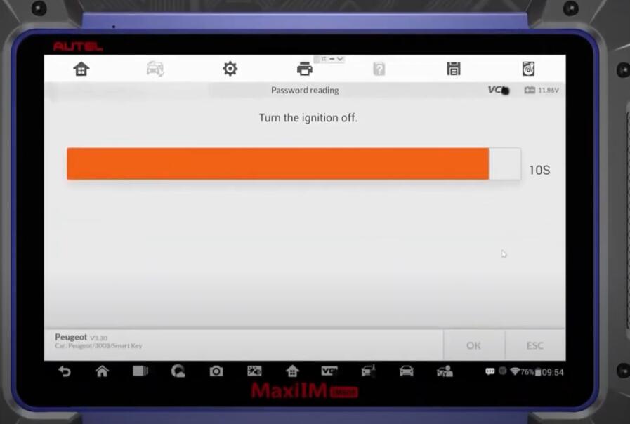 Autel IM608 Calculate Smart Key PIN Code for Peugeot 3008 (4)