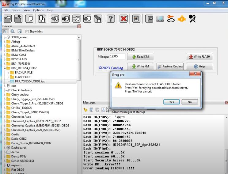 BRP 70F3554 Bosch Mileage Correction by iProg OBD2 (7)