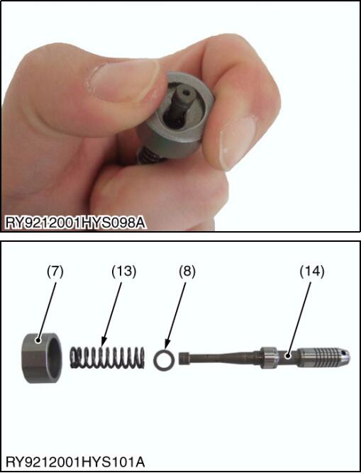 How to Disassemble Pilot Valve for Kubota U48-4 Excavator (10)