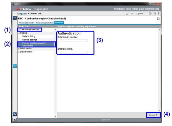 Cách ResetRewrite Kim Phun Xe Tải FUSO Bằng XENTRY (3)