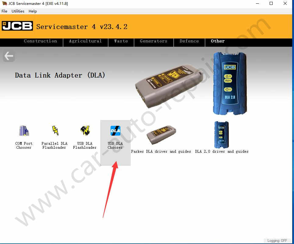 How to Setup Different Adapter for JCB ServiceMaster (3)