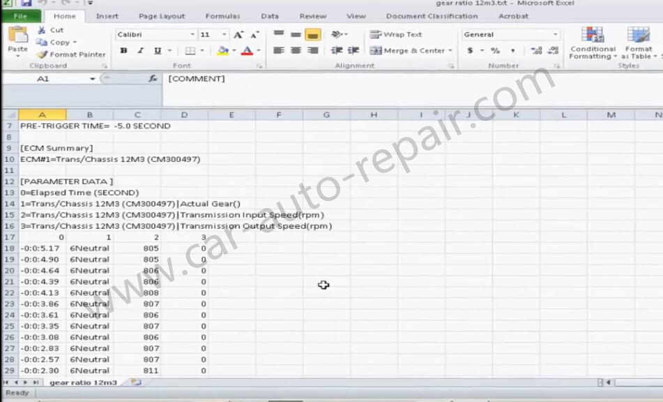 How to Transfer CAT ET Data Log File to Excel (10)