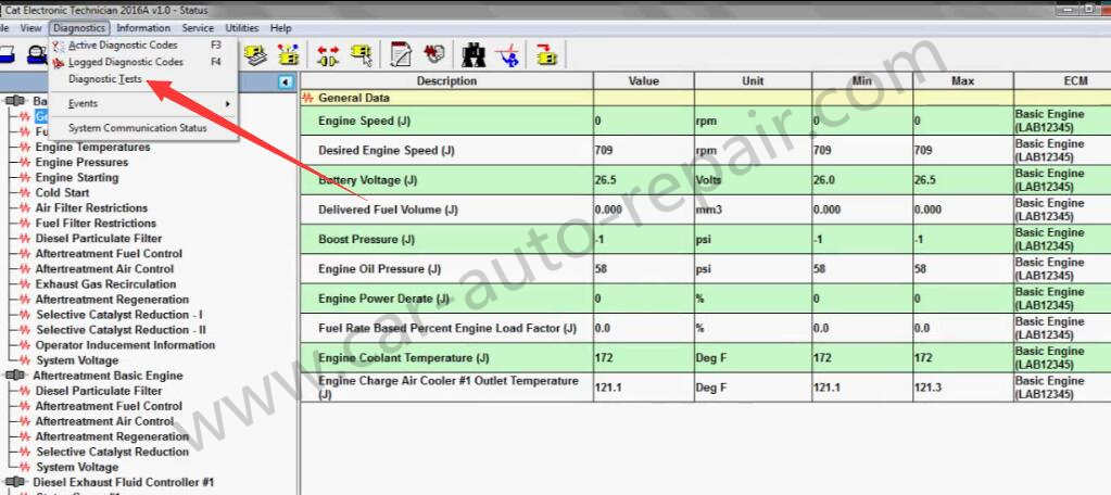 How to Use CAT ET Diagnostic Software Wiggle Test Function (1)