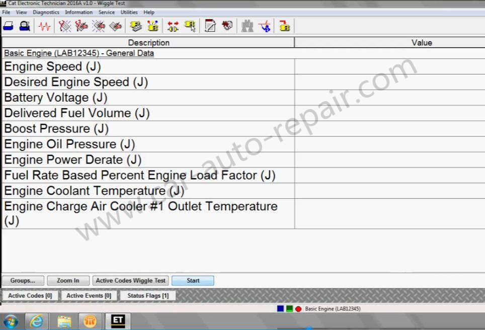 How to Use CAT ET Diagnostic Software Wiggle Test Function (5)