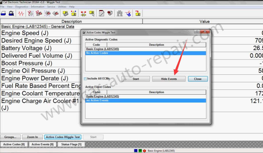 How to Use CAT ET Diagnostic Software Wiggle Test Function (7)