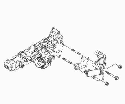 ISUZU 4JJ1 Euro 4 N Series Truck EGR Valve Removal and Installation Guide (8)