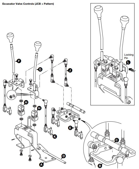 JCB 3CX Backhoe Loader Excavator Valve Controls Dismantling and Assembly (1)