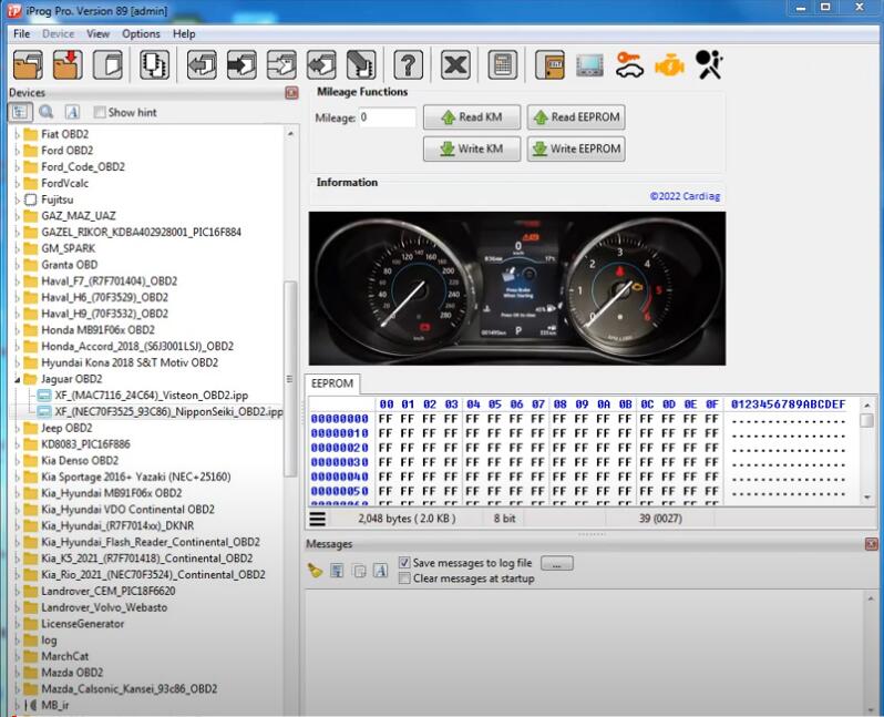 Jaguar XF 2016 93C86 Mileage Adjustment by Iprog (2)