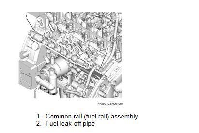 Clark ISUZU 4LE2 Tier-4 Engine Common Rail Assembly Removal (3)