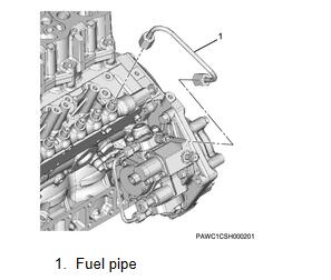 Clark ISUZU 4LE2 Tier-4 Engine Fuel Supply Pump Removal Guide (6)