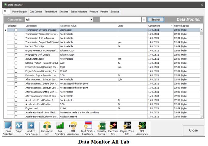 How to Use JPRO Commercial Vehicle 2023 Data Monitor Function (1)