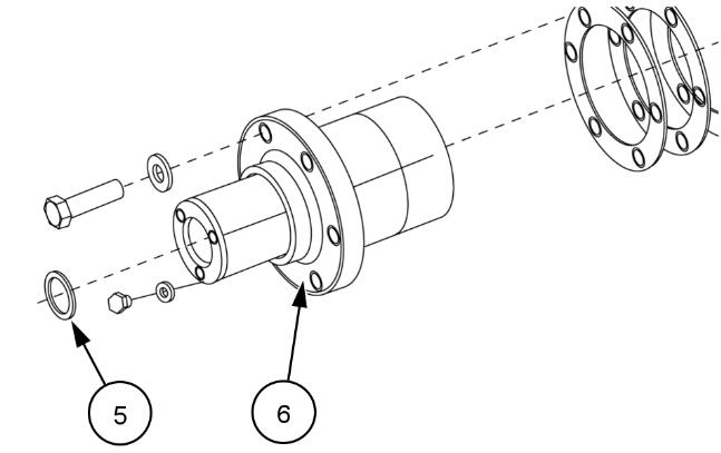 New Holland CX8080 Combine Variator Rotating Coupler Installation Procedure (3)