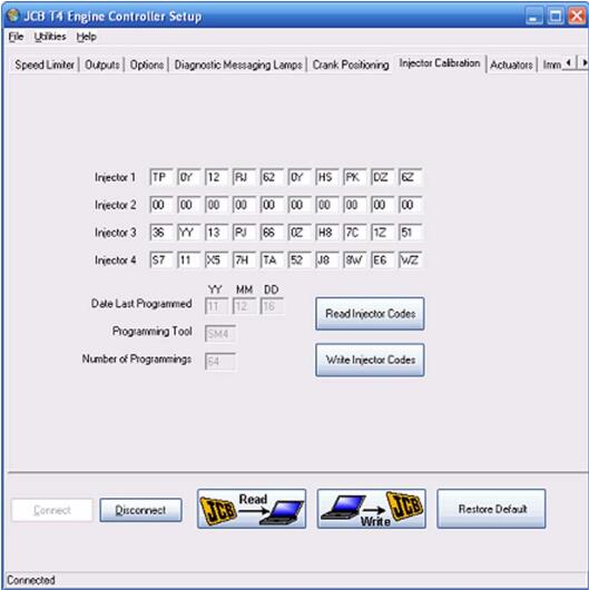 JCB ServiceMaster 4 Vehicle Setup Data Tool Function (7)