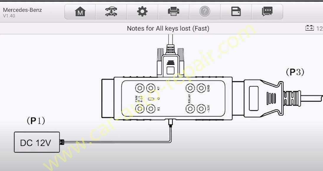 Benz GLK 2008-2014 All Key Lost Programming by Autel IM508S (3)