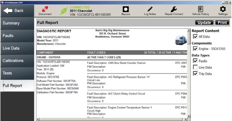 How to Use Nexiq eTechnician Full Report Function (3)