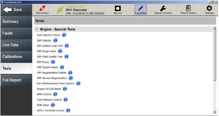 How to Use eTechnician Diagnostic Software Function Test (3)