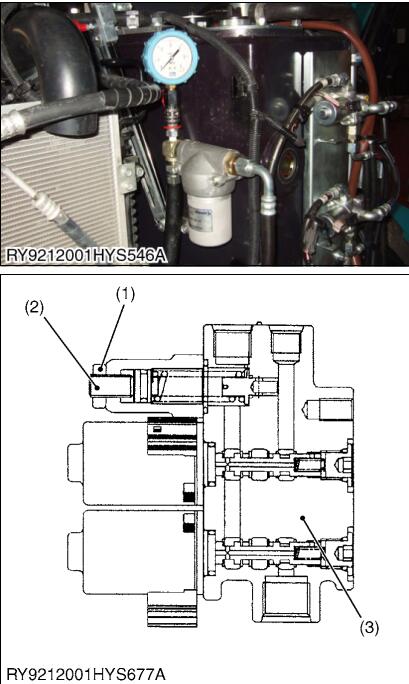 Kubota U48-4 U55-4 Excavator Main Pump Flow 3 Pumps Measuring Guide (5)