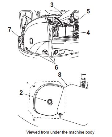 How to Remove Hydraulic Pump for Yanmar ViO45 ViO55 Excavator (2)