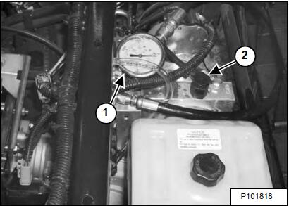 How to Test Main Relief Valve for Bobcat 3450 Utility Vehicle (3)