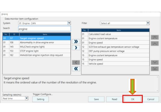 How to Use HINO DX3 Data Monitor Function (6)