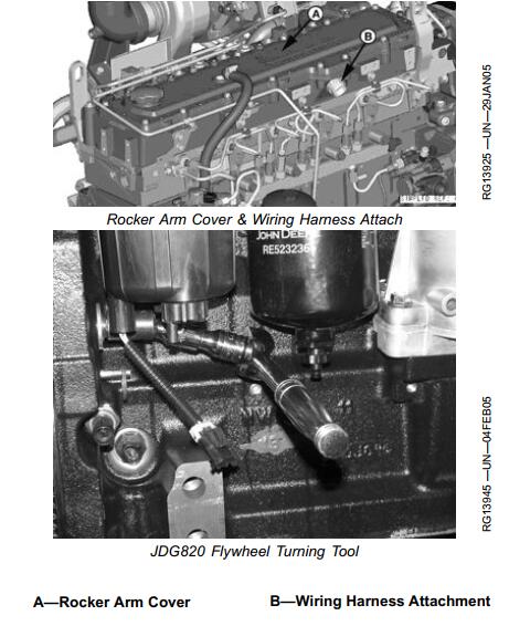John Deere PowerTech 9.0 L Engine Cylinder Valve Clearance Adjustment (1)