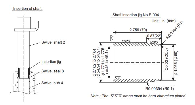 Yanmar ViO45-5 ViO55-5 Swivel Joint Disassembly and Reassembly (2)