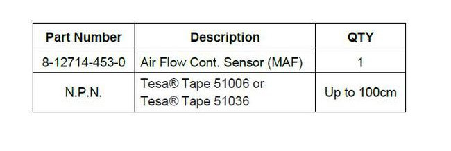 ISUZU N-Series Truck Mass Air Flow Sensor Replacement Guide (1)