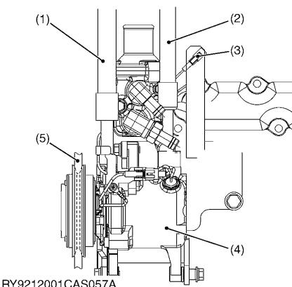 Kubota U48-4 U55-4 Excavator Compressor MountRemoval Guide (1)